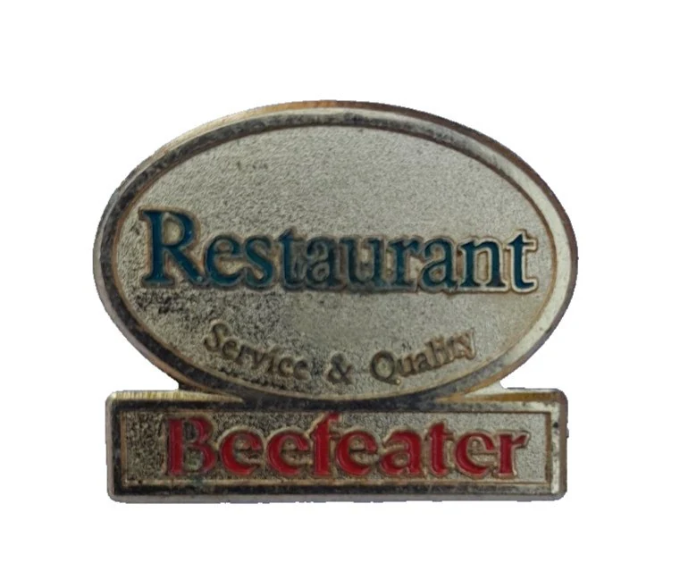 'Restaurant, Service & Quality' Beefeater staff badge