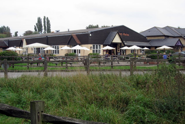 Priory Marina, the former Beefeater in Bedford, photographed in 2013