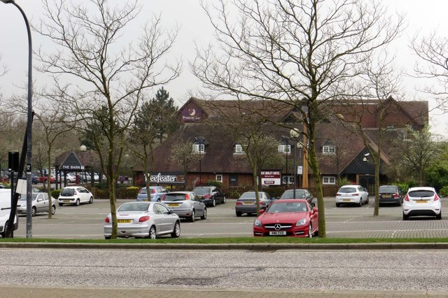 The Barn, the former Beefeater in Milton Keynes, photographed in 2014